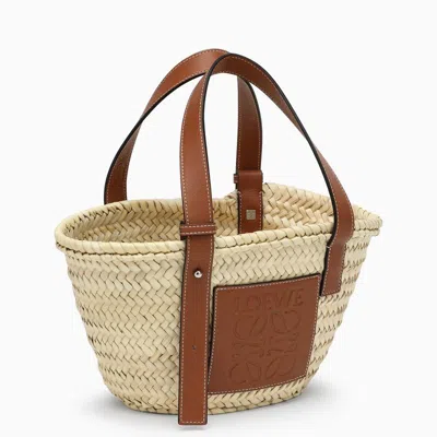 Loewe Natural Straw And Leather Bag