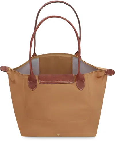 Longchamp Original L Bag With Front Pocket And Leather Trim