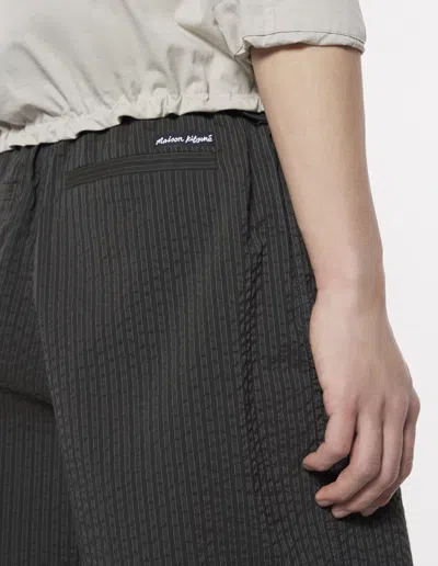 Maison Kitsuné Elasticated Bermuda In Brown
