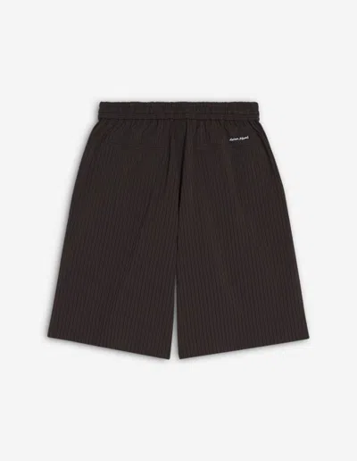 Maison Kitsuné Elasticated Bermuda In Brown