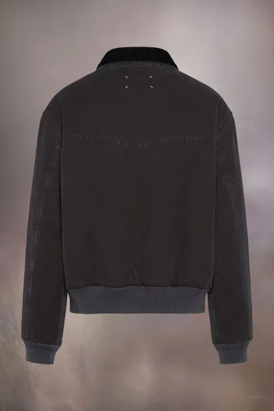 Maison Margiela Yoke Caban Jacket Man Black In Black