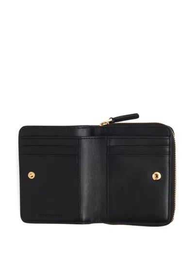 Marc Jacobs The Mini Compact Wallet Leather In Black