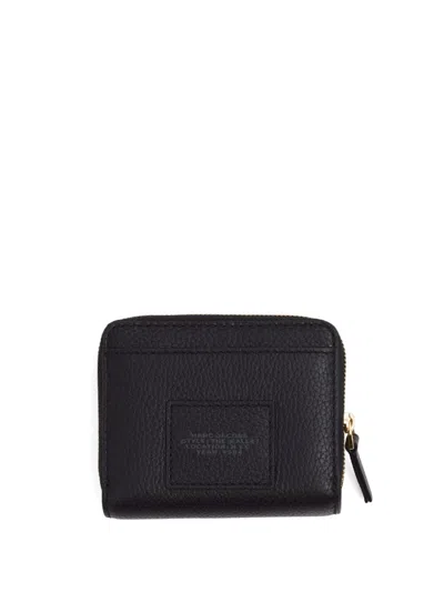 Marc Jacobs The Mini Compact Wallet Leather In Black