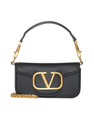 Valentino Black Locò Small Shoulder Bag