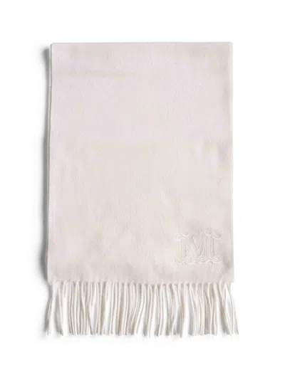 Max Mara Accessori White Cashmere Wsdalia Stole In Neutral