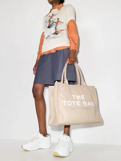 Marc Jacobs Tote The Large Beige Logo