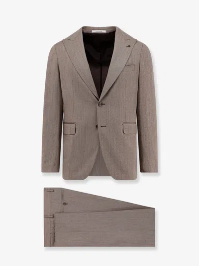Tagliatore Button-fastening Suit In Gray
