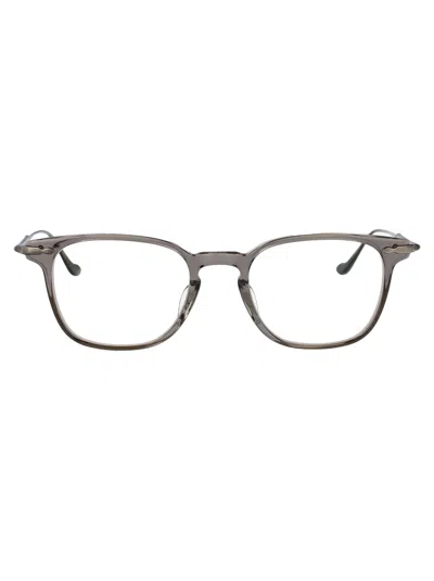 Matsuda Round Frame Glasses In Brown