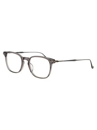 Matsuda Round Frame Glasses In Brown