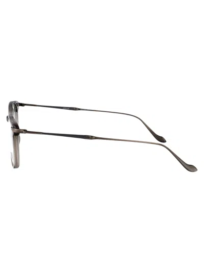 Matsuda Round Frame Glasses In Brown