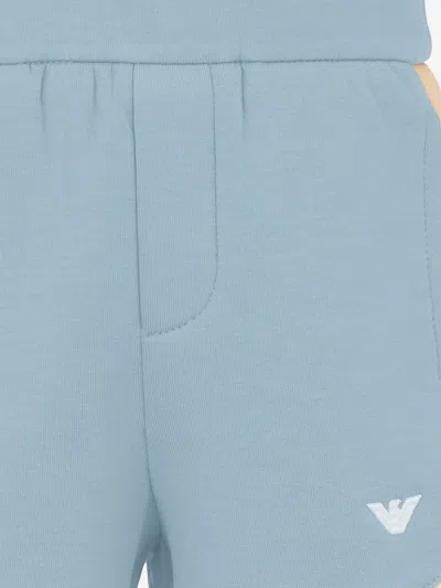 Emporio Armani Baby Boys Colourblock Shorts In Blue