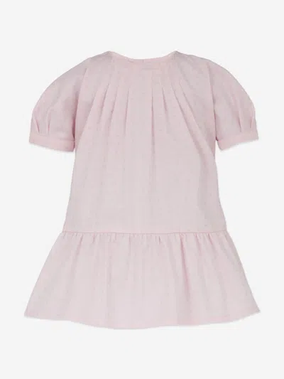 Emporio Armani Baby Girls Cotton Logo Dress In Pink