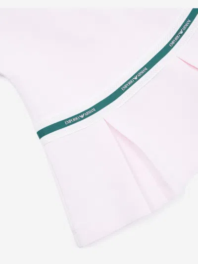 Emporio Armani Baby Girls Logo Tape Dress In White