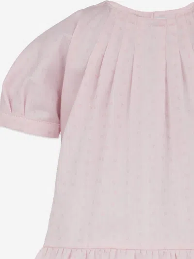 Emporio Armani Baby Girls Cotton Logo Dress In Pink