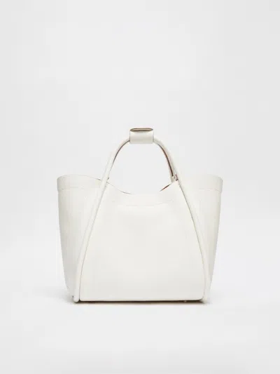 Max Mara Drummedmarines Handbag White