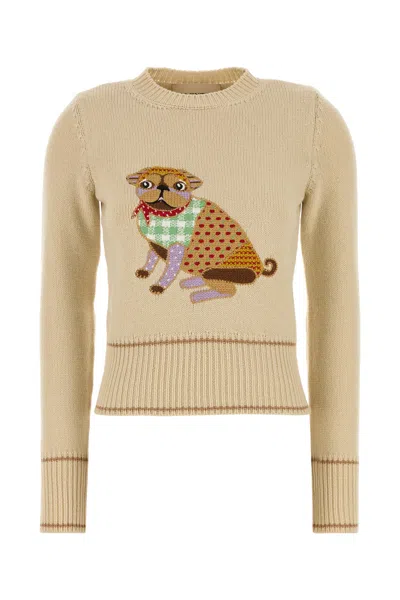 Valentino Garavani Beige Wool Sweater