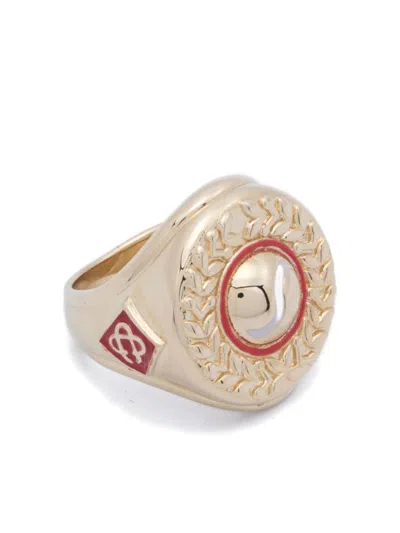 Casablanca Sports Medallion Signet Ring