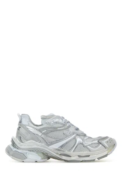 Balenciaga Men Grey Runner 2 Sneakers