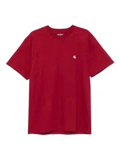 Carhartt T-shirt  Wip Men Color Burgundy