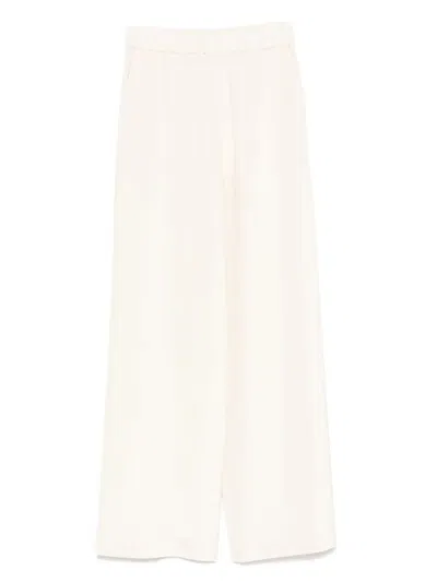 Max Mara Elasticated-waist Trousers In Neutral