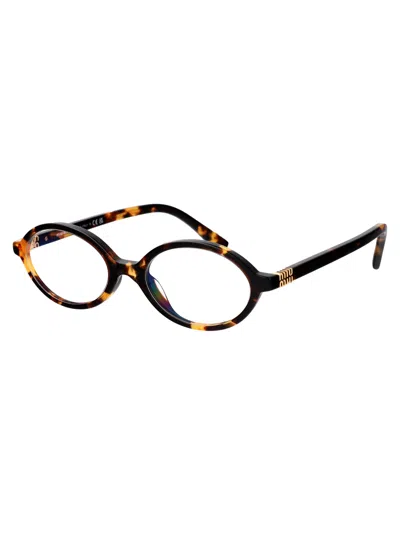 Miu Miu Miu Regard Sunglasses In Honey Havana Colour Women In Black