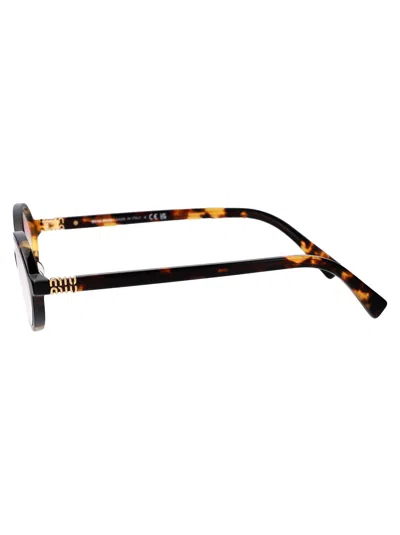Miu Miu Miu Regard Sunglasses In Honey Havana Colour Women In Black