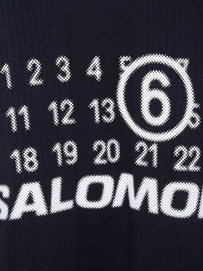 Mm6 Maison Margiela X Salomon Logo Cotton T-shirt In Blue