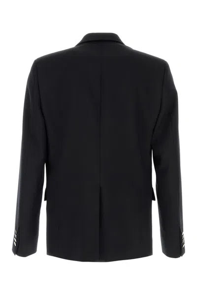 Gucci Giacca In Lana Blu Notte Uomo In Multi