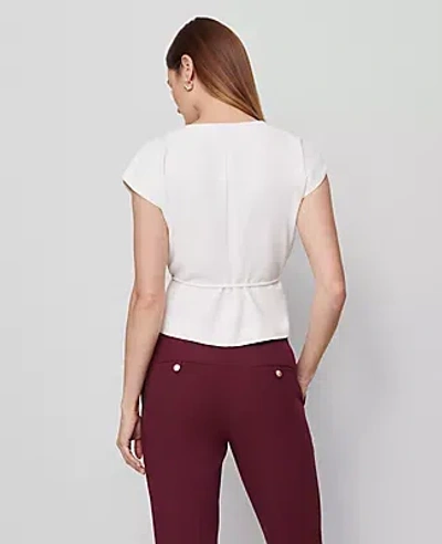 Ann Taylor Wrap Tie Waist Blouse