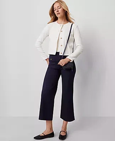Ann Taylor Weekend Collection Sateen Patch Pocket Pant