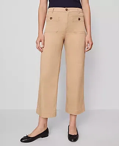 Ann Taylor Weekend Collection Sateen Patch Pocket Pant