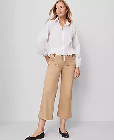 Ann Taylor Weekend Collection Sateen Patch Pocket Pant