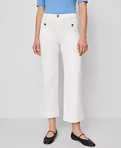 Ann Taylor Weekend Collection Sateen Patch Pocket Pant