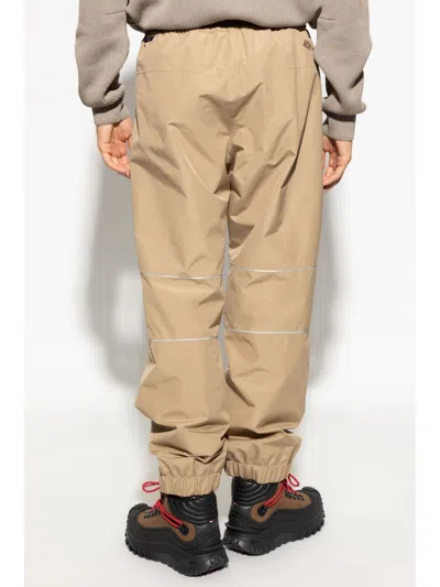 Moncler Logo-embossed Track Pants In Brown