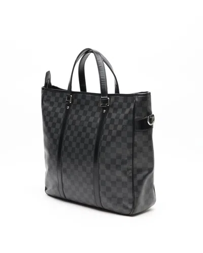 Pre-owned Louis Vuitton Damier Graphite Tadao Mm Bag