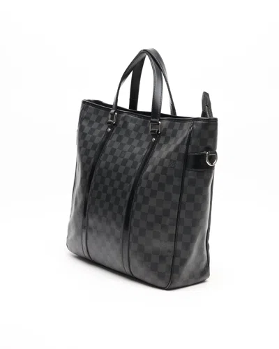 Pre-owned Louis Vuitton Damier Graphite Tadao Mm Bag
