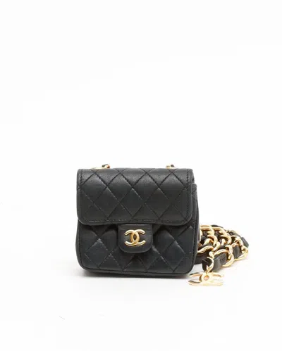Pre-owned Chanel Mini Bag With Chain Belt