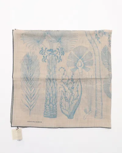 Pre-owned Hermes Hermès 90 Index Palmarum Light Cashmere Scarf