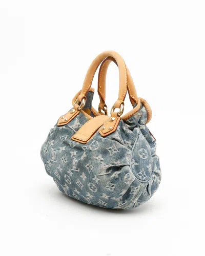 Pre-owned Louis Vuitton Monogram Denim Pleaty Handbag