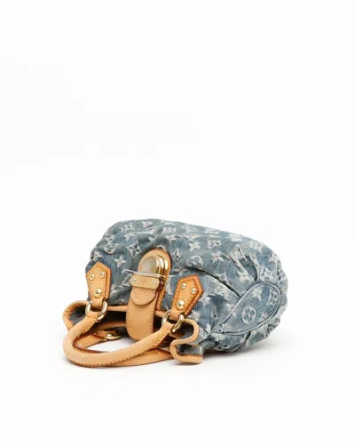 Pre-owned Louis Vuitton Monogram Denim Pleaty Handbag