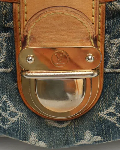 Pre-owned Louis Vuitton Monogram Denim Pleaty Handbag