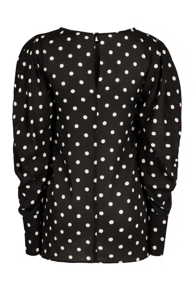 Nina Ricci Polka-dot Mini-dress In Black