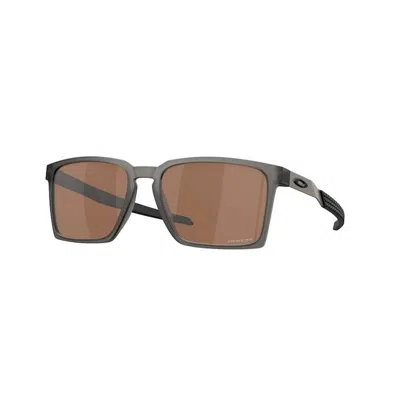 Oakley Exchange Sun 56mm Polarized Rectangular Sunglasses In Gray