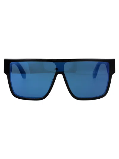 Off-white Black Blue Acetate Sunglasses