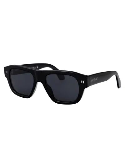 Off-white Black Dark Grey Acetate Sunglasses
