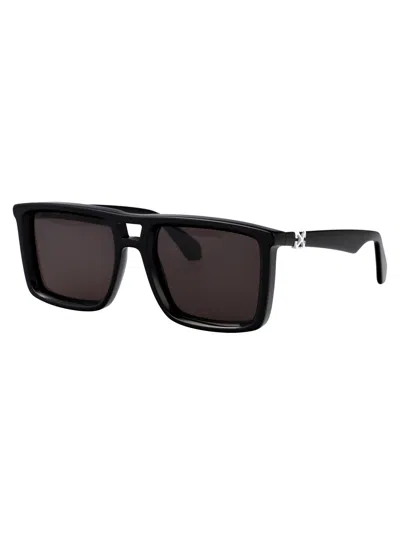 Off-white Black Dark Grey Acetate Sunglasses