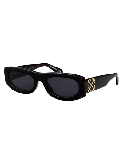 Off-white Black Dark Grey Acetate Sunglasses