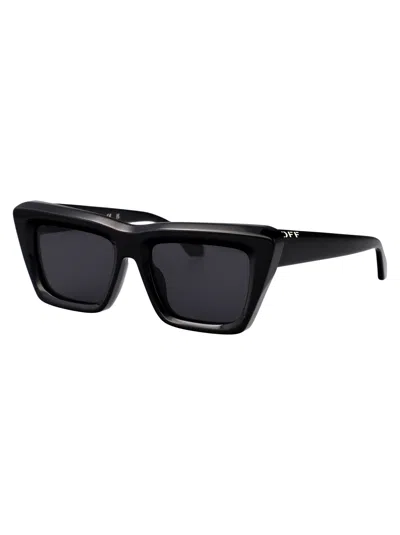 Off-white Black Dark Grey Acetate Sunglasses