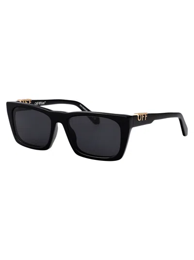 Off-white Black Dark Grey Acetate Sunglasses