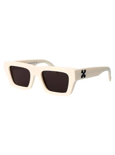 Off-white White Dark Grey Acetate Sunglasses